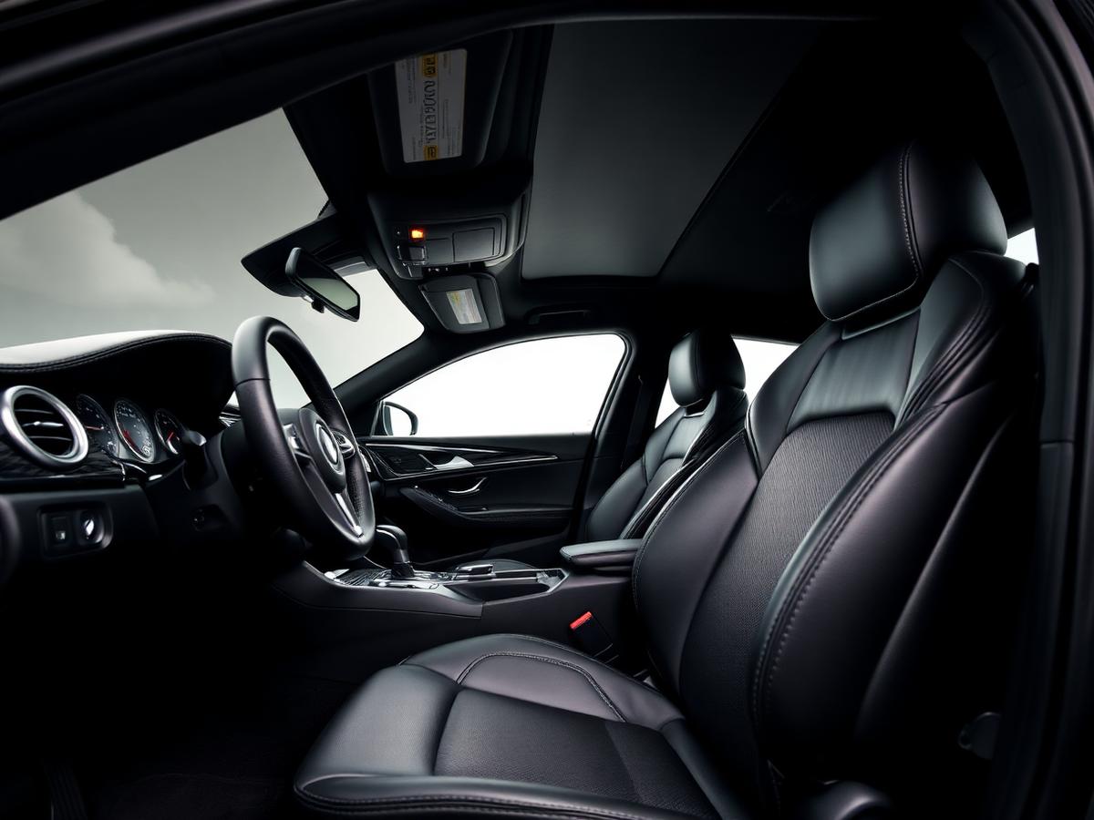 Detail Daddy cleaned luxury car interior with fresh leather and dashboard